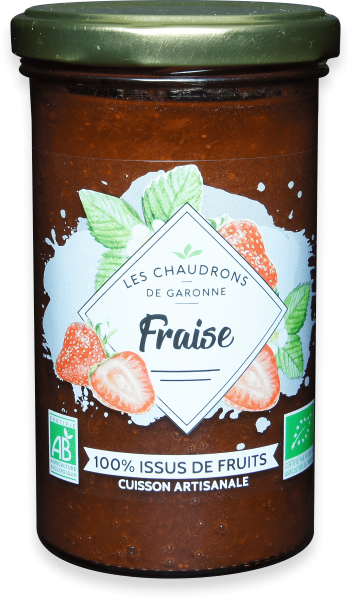 100% issus de fruit fraises bio - 1