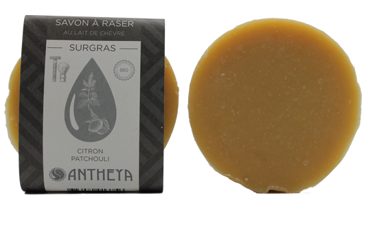 Antheya -- Savon à raser au lait de chèvre (recharge sans blaireau) - 90 g