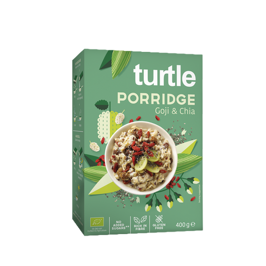 Turtle -- Porridge bio sans gluten baies de goji et graines - 400 g