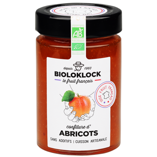 Confiture bio abricots - 1