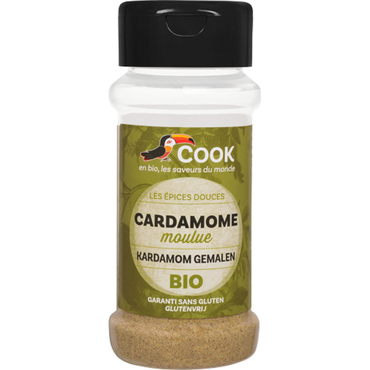 Cook épices -- DDM 28.09.2024 Cardamome en poudre bio (origine Hors UE) - 35 g