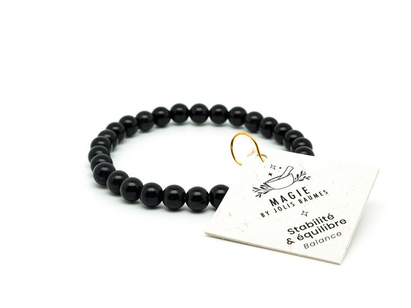 Jolis Baumes -- Bracelet equilibre obsidienne