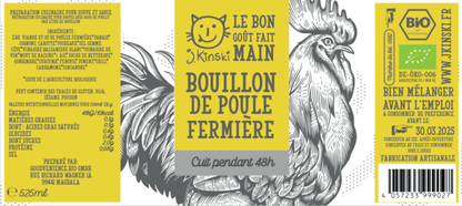 J.Kinski -- Bouillon de poules fermières bio - 525mL