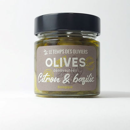 Le Temps Des Oliviers -- Cocktail olives citron & basilic bio - 180 g