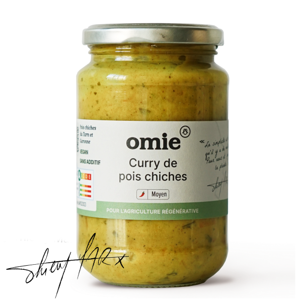 Omie -- Curry de pois chiches bio (pois chiches, légumes français) - 340 g